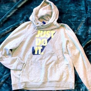 Gray Nike sweatshirt “Just Do It” on the front!